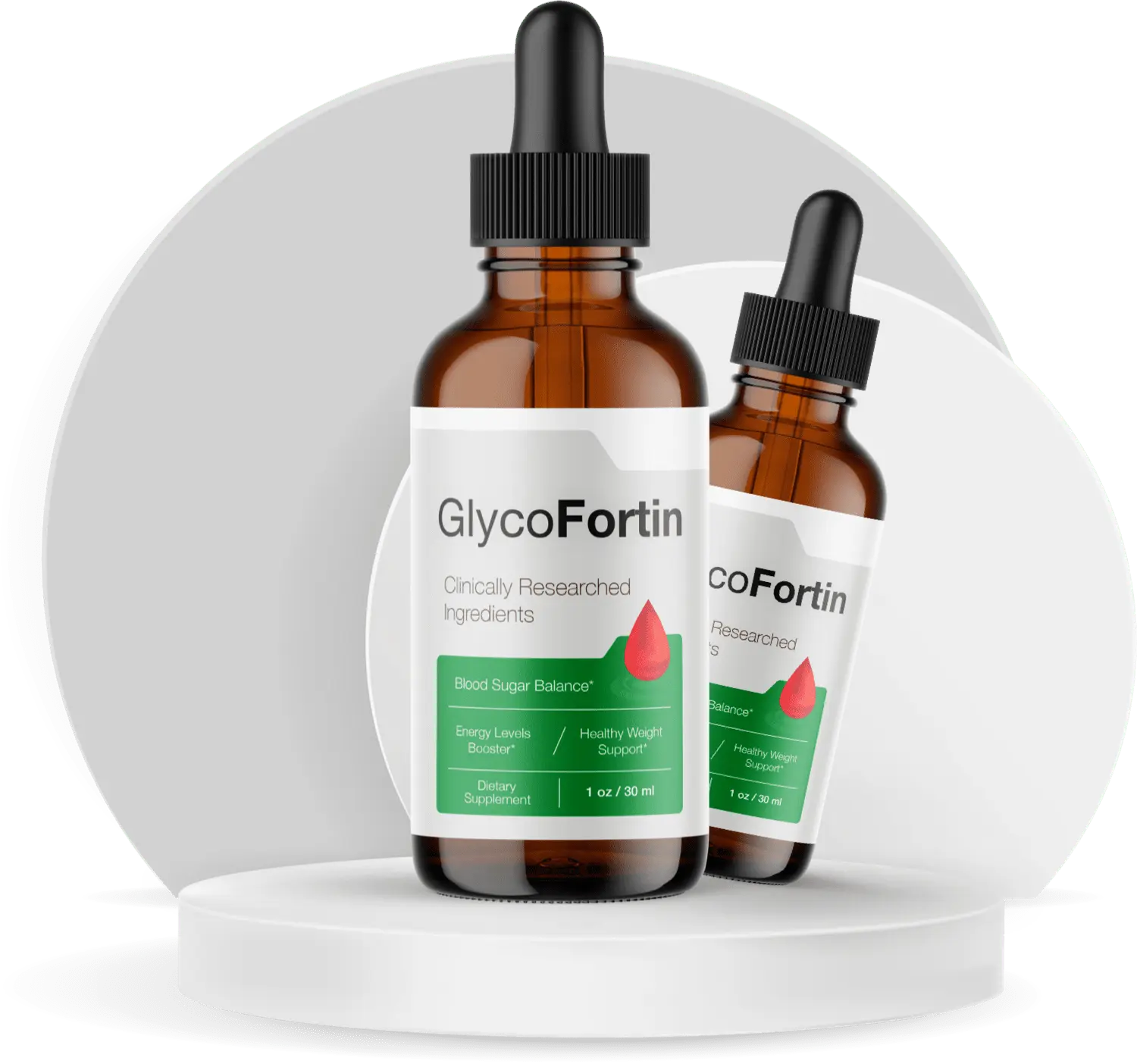GlycoFortin bottle display